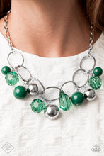 Load image into Gallery viewer, Fashion Fix Glimpses of Malibu - Cosmic Getaway Green Necklace - Sept 2020
