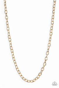 Paparazzi Courtside Seats Gold Chain Necklace