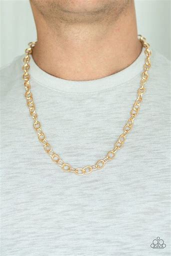 Paparazzi Courtside Seats Gold Chain Necklace