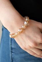 Paparazzi - Crystal Collisions - Gold Bracelet Exclusive