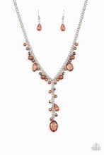 Load image into Gallery viewer, Paparazzi - Crystal Couture Short Y Necklace - Choose from Brown, Green, Purple and Red
