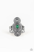 Load image into Gallery viewer, Desert Mandalas Green Ring
