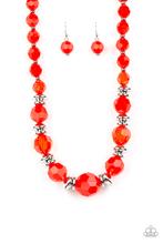 Load image into Gallery viewer, Dine and Dash Faceted Big Beads Necklace - Choose from Pink and Red
