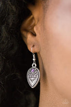 Load image into Gallery viewer, Distance Pasture Petite Purple Earrings Paparazzi
