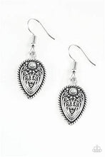 Load image into Gallery viewer, Paparazzi Distance Pasture Silver Earrings
