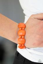 Load image into Gallery viewer, Paparazzi - Don&#39;t Be So Nomadic - Orange Stretch Bracelet
