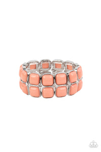 Paparazzi Double the DIVA-titude Orange Bracelet - EMP Exclusive 2021