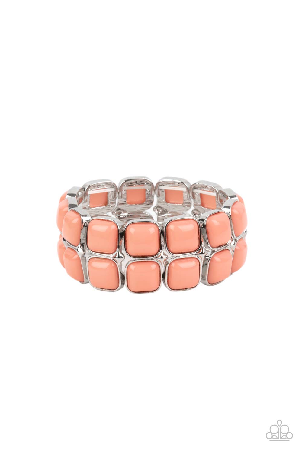 Paparazzi Double the DIVA-titude Orange Bracelet - EMP Exclusive 2021