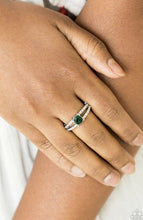 Load image into Gallery viewer, Dream Sparkle Green Rhinestone Ring
