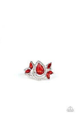 Eden Elegance Red Rhinestone Ring