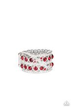 Load image into Gallery viewer, Paparazzi Elegant Effervescence Red Rhinestone Ring
