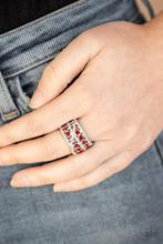 Load image into Gallery viewer, Paparazzi Elegant Effervescence Red Rhinestone Ring
