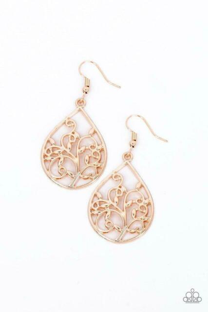 Enchanted Vines Rose Gold Earrings