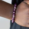 Load image into Gallery viewer, Party Pearls Necklace and Exquisitely Elite Bracelet - Purple Pearls Jewelry Set 41
