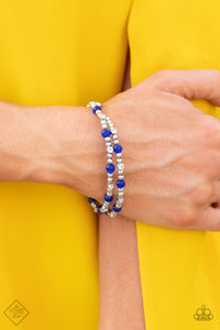 Ethereally Entangled Blue Stretch Bracelet