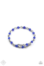 Load image into Gallery viewer, Ethereally Entangled Blue Stretch Bracelet
