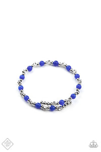 Ethereally Entangled Blue Stretch Bracelet