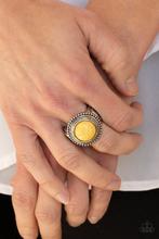 Load image into Gallery viewer, Paparazzi - Evolutionary Essence - Yellow Stone Ring
