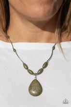 Load image into Gallery viewer, Explore the Element Necklace and Southern Borders Bracelet Green - Jewelry Set 25
