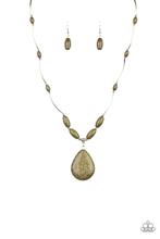Load image into Gallery viewer, Explore the Element Necklace and Southern Borders Bracelet Green - Jewelry Set 25
