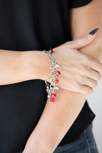 Load image into Gallery viewer, Paparazzi -  Fancy Fascination - Red Pearl Clasp Bracelet
