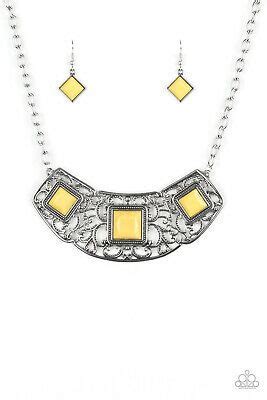 Feeling Inde-pendence Yellow Necklace and Vividly Vintage Yellow Bracelet - Jewelry Set 10