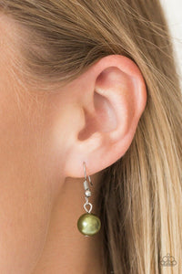 Paparazzi Fiercely Fancy Green Necklace