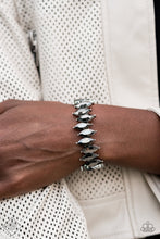 Load image into Gallery viewer, Fiercely Fragmented Silver Bracelet Fashion Fix
