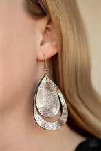 Load image into Gallery viewer, Paparazzi Fiery Fireworks Gold Earrings in Teardrop Shape
