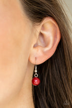 Load image into Gallery viewer, Fine Florals Long Red Necklace
