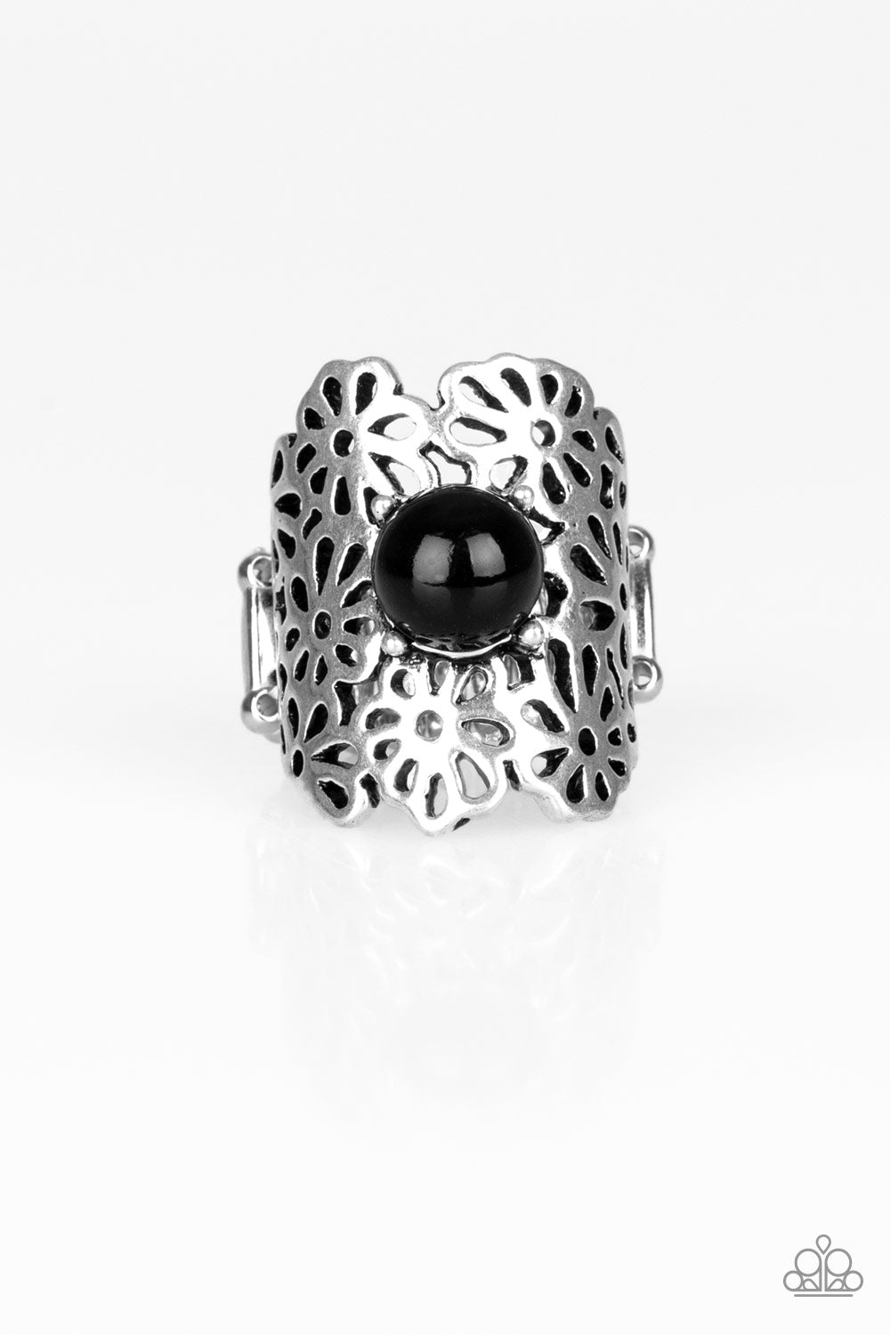 Flower Shower Black Ring