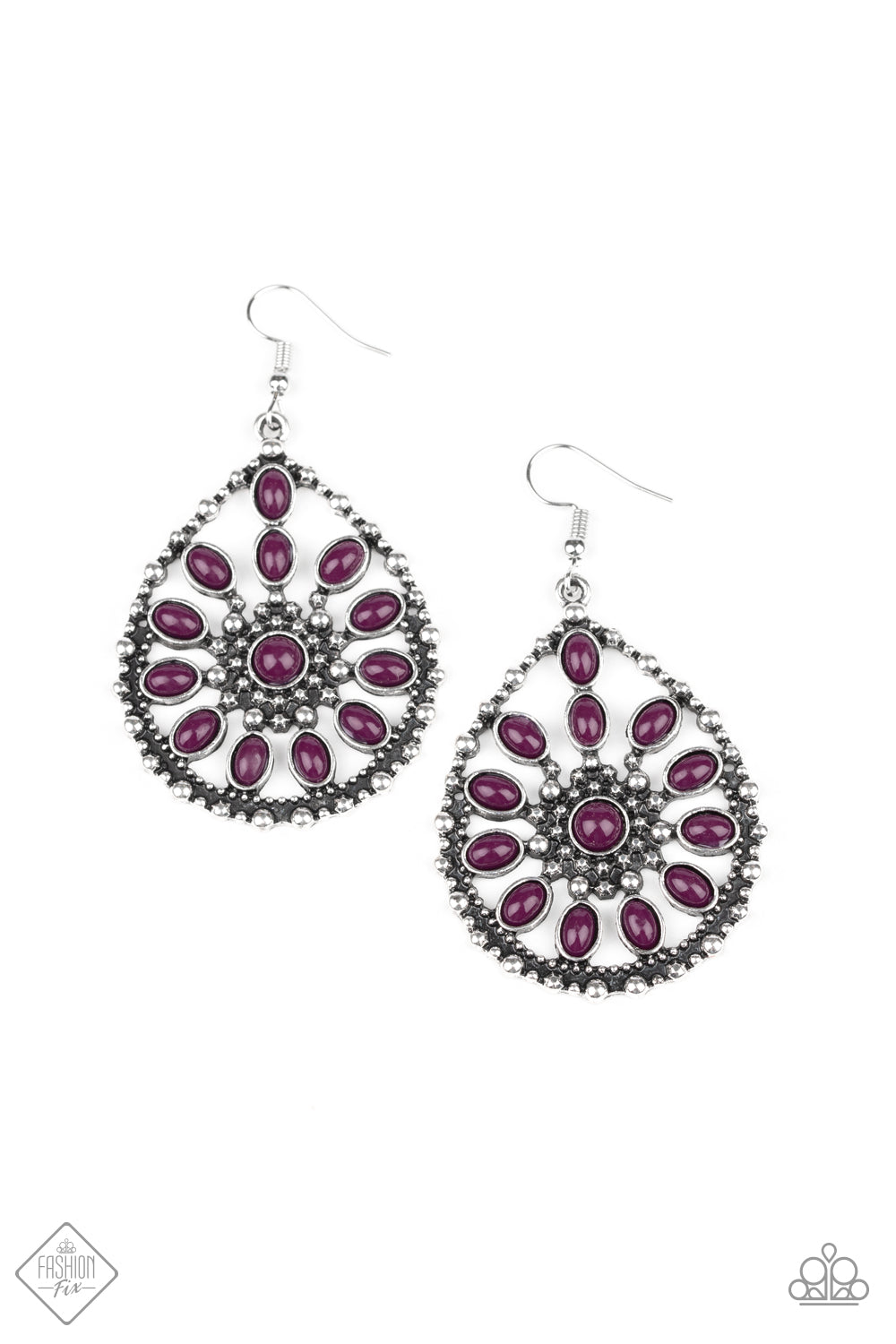 Paparazzi Free to Roam Purple Earrings