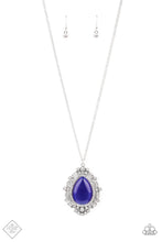 Load image into Gallery viewer, Frozen Gardens Blue Long Necklace
