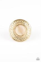 Load image into Gallery viewer, Paparazzi Garden Garland Gold Moonstone Ring
