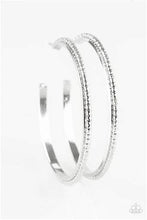 Load image into Gallery viewer, Paparazzi Girl Gang Silver Hoop Earrings
