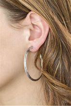 Load image into Gallery viewer, Paparazzi Girl Gang Silver Hoop Earrings
