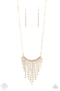 Fashion Fix Magnificent Musings Glitter Bomb - Long Gold Necklace