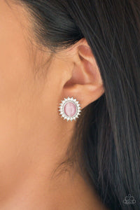 Paparazzi Hey There Gorgeous! Pink Post Earrings