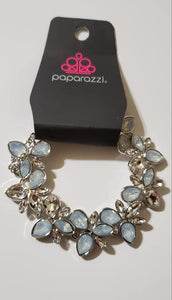 Paparazzi Ice Garden Moonstone White Bracelet - Exclusive January 2021