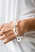 Load image into Gallery viewer, Ice Queen White Clear Acrylic Necklace and Ice Ice Baby Clear Acrylic Bracelet - Jewelry Set 51

