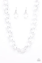 Load image into Gallery viewer, Ice Queen White Clear Acrylic Necklace and Ice Ice Baby Clear Acrylic Bracelet - Jewelry Set 51
