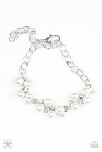 Load image into Gallery viewer, Blockbuster I Do White Pearl and Rhinestone Clasp Bracelet
