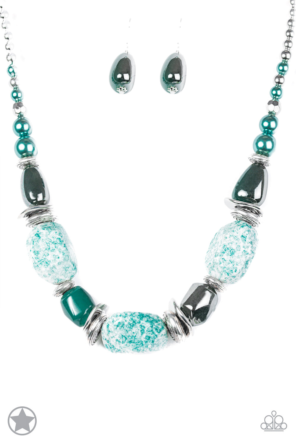 Paparazzi In Good Glazes - Blue Necklace Blockbuster