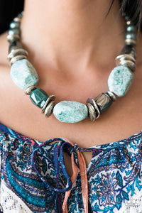 Paparazzi In Good Glazes - Blue Necklace Blockbuster