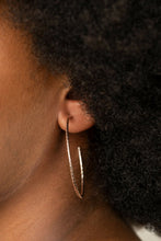 Load image into Gallery viewer, Paparazzi Inclined to Enhance Rose Gold Hoop Earrings
