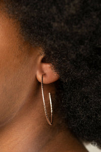 Paparazzi Inclined to Enhance Rose Gold Hoop Earrings