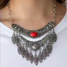 Load image into Gallery viewer, Red Stone Set - Coyote Culture bracelet, Island Queen Necklace, Stone Bliss Earring - Set 3
