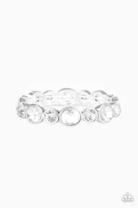 Life of the Party - Still GLOWING Strong White Rhinestone Bracelet - Nov 2020