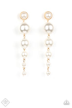 Load image into Gallery viewer, Fashion Fix Fiercely 5th Avenue - Living a WEALTHY Lifestyle Gold Post Earrings
