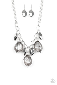 Paparazzi Looking Glass Glamourous Silver Necklace